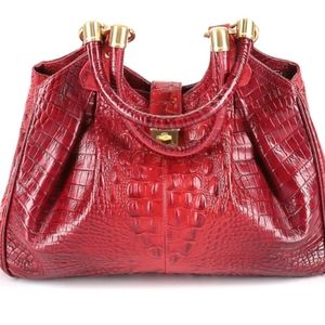 *SOLD!Brahmin Dagny Crimson Red Hobo/Shoulder Bag